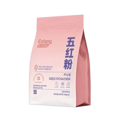 英貝健五紅粉益生菌搭檔沖調谷物沖泡即食營養早餐便攜式代餐粉 升級版240克/袋 質保12月6