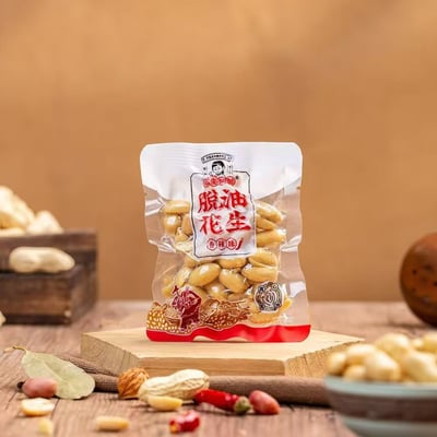 花生姑娘脫油花生米獨立小包裝10斤裝下酒菜五香多味花生米即食休閑零食 質保6月7