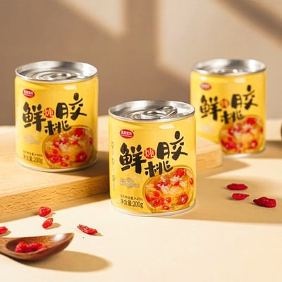 生龍即食鮮燉桃膠銀耳羹枸杞銀耳湯0脂肪罐裝免煮營養早餐代餐4