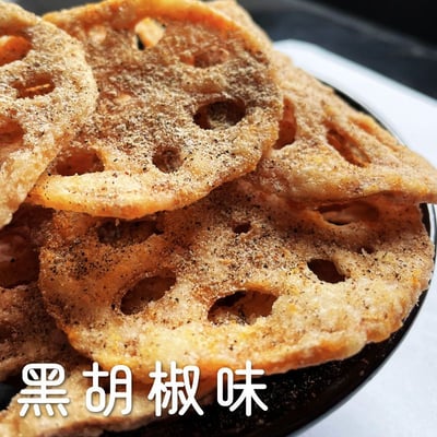新品零食椒鹽麻辣香脆藕片酥脆解饞小零食油炸藕片100克/袋 6種口味 質保6個月3