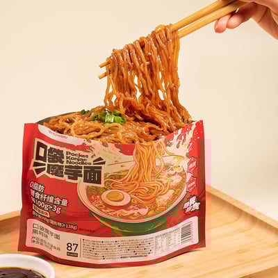 口袋魔芋面 180克 0脂0卡 开袋即食2