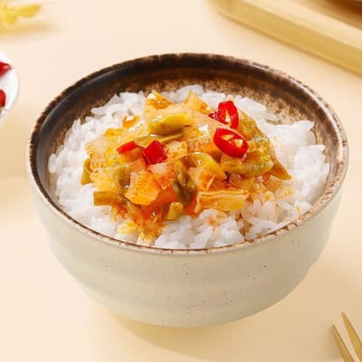 超友味魔芋貢菜鮮辣味開袋即食網紅休閑零食獨立包裝下飯菜 100克/袋 質保9個月8