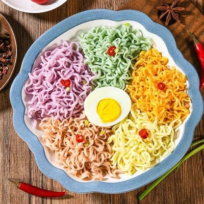 李佬叁果蔬面 紫薯/蕎麥/胡蘿卜/菠菜/原味，60克/袋，1箱80袋，質保12個月2