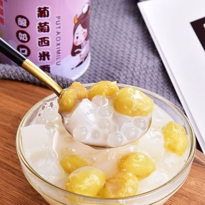 酸奶西米露水果罐頭禮盒裝黃桃菠蘿什錦零食甜點下午茶 質保12月7