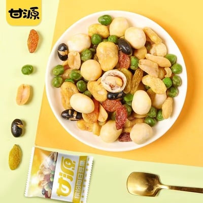 甘源繽紛系列新品 綜合果仁208g每日豆果小袋裝休閑網紅零食 均衡配比  質保8月7