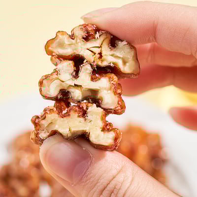 琥珀核桃仁坚果零食营养解馋散装即食薄皮袋装新鲜去皮烘烤 質保6月4