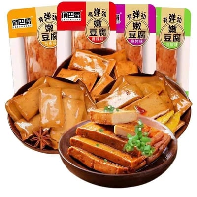 俏巴蜀嫩豆干好吃手磨散裝休閑解饞零食重慶特產五香麻辣獨立小包裝 質保9個月3