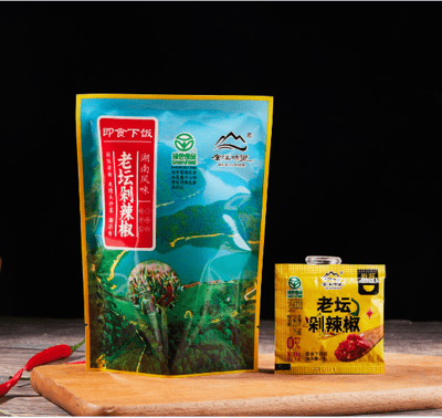 推薦！綠色食品世標國標雙重認證 老壇剁辣椒0添加純綠色開袋即食 質保6個月1