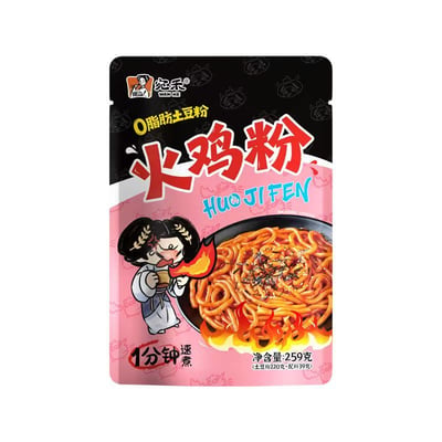 新品宛禾火雞粉259g土豆拌粉韓式方便面速食0脂肪Q彈糯嘰嘰開胃  質保6個6