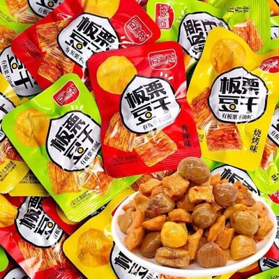 豆多奇新品板栗豆干即食小裝五香麻辣小零食獨立小包裝辦公室小吃隨身可帶 質保9月3