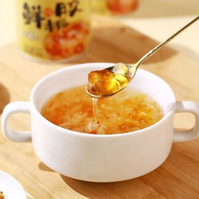 生龍即食鮮燉桃膠銀耳羹枸杞銀耳湯0脂肪罐裝免煮營養早餐代餐3