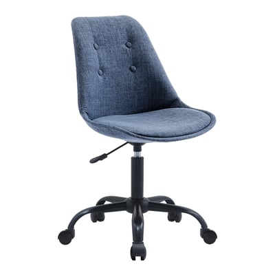 Avery艾佛里可調式布面拉扣黑腳電腦椅-兩色可選11