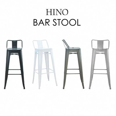 Hino希諾工業風金屬低背吧檯椅-座高76cm-四色可選5