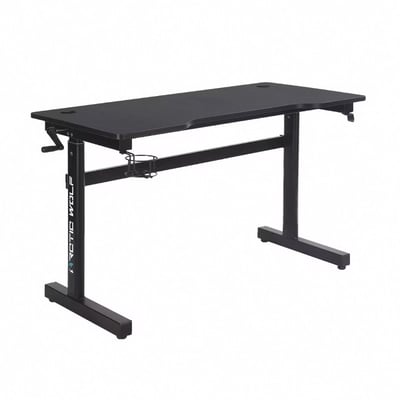 Magician魔術師手動升降碳纖維電競桌-黑色1