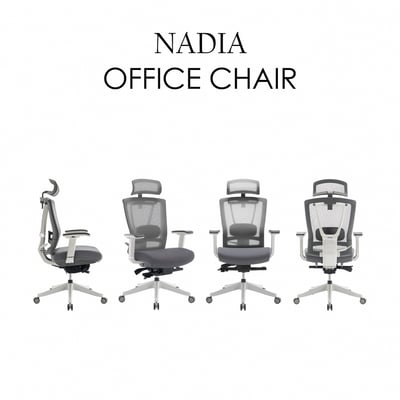Nadia納迪婭意式高階底盤半網人體工學電腦椅-灰色17
