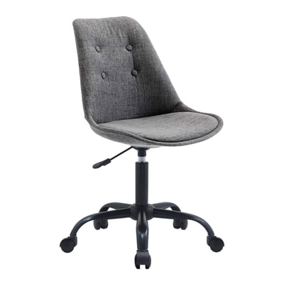 Avery艾佛里可調式布面拉扣黑腳電腦椅-兩色可選12