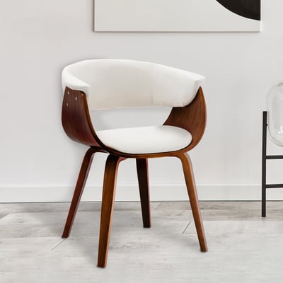 Vanilla維妮拉PU面扶手曲木休閒餐椅-三色可選19