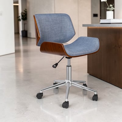 Edric埃德瑞克可調式布面曲木電腦椅 兩色可選19