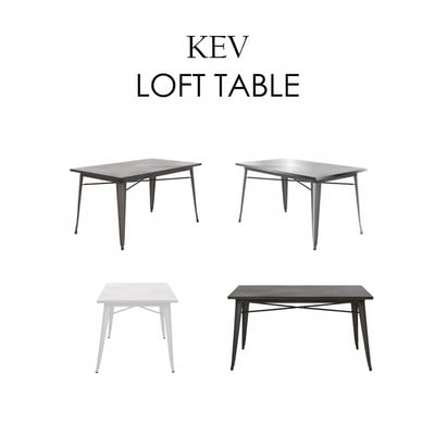 Kev凱夫全金屬工業風桌-140x80cm-四色可選5