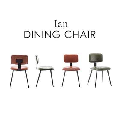 Ian伊恩PU面金屬黑腳工業休閒餐椅-兩色可選3