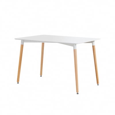 EMST北歐簡約實木腳長方桌-120x60cm-兩色可選2