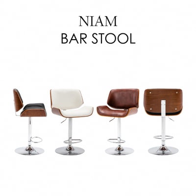 Niam尼安可調式曲木吧檯椅-三色可選4