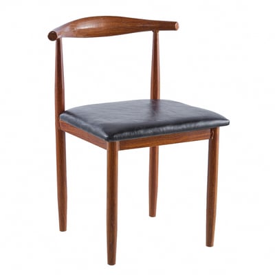 Horns牛角造型金屬轉印休閒餐椅-兩色可選1