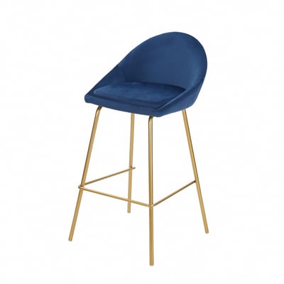 Toby托比絨布網美金腳吧檯椅-坐高74cm-四色可選4