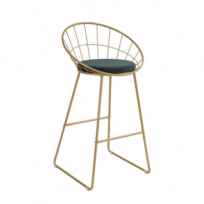 Moonlight月光全金腳軟墊吧檯椅-坐高76cm-三色可選1