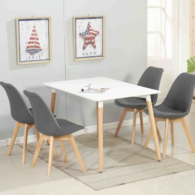 EMST北歐簡約實木腳長方桌-120x60cm-兩色可選15