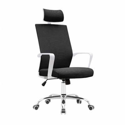 Heath希斯高背扶手半網可調式白框電腦椅-五色可選3