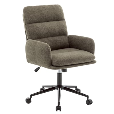 菲柔泰迪絨布橫紋高背扶手電腦椅-四色可選3