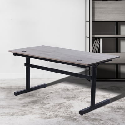 一片式鴨嘴斜沿雙節USB電動記憶升降桌-寬120cm-兩色可選15