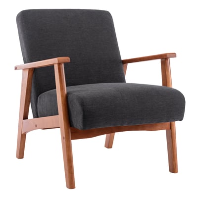 Sena賽娜布面厚感實木腳休閒椅-兩色可選1