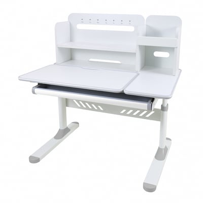 LOLO洛洛彩面書架單抽多功能陪讀兒童升降成長桌-寬100cm-三色可選17