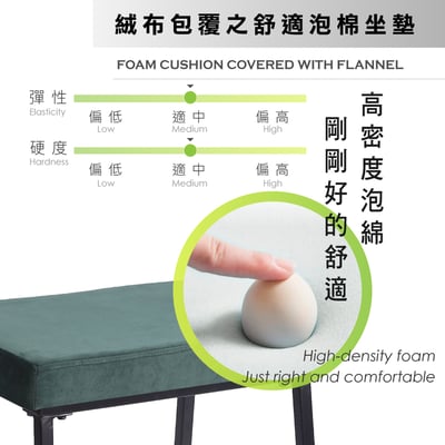 Joie喬伊絨布黑腳吧檯椅-坐高73cm-四色可選12
