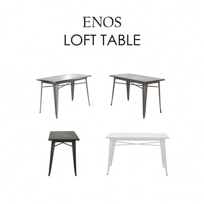 Enos伊諾斯全金屬工業風桌-120x60cm-四色可選5