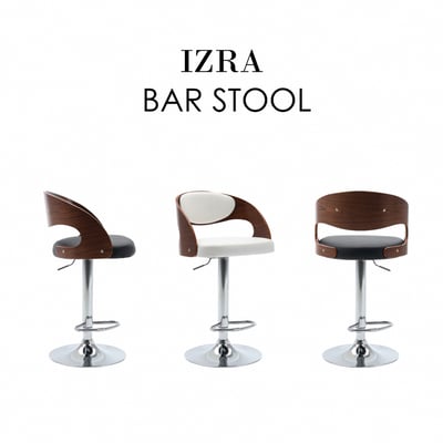 Izra伊澤拉曲木PU可調式吧檯椅-兩色可選3