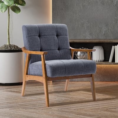 Sharon雪倫拉扣布面厚感實木腳休閒椅-三色可選18