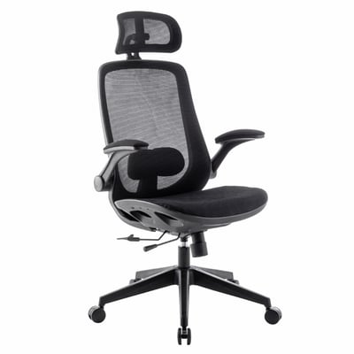 Whirlwind旋風全網多功能高背電腦椅-黑色1