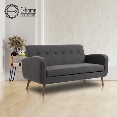 Sumi蘇米布面實木腳雙人休閒沙發-四色可選21