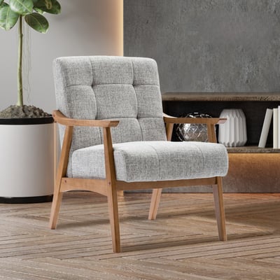 Sharon雪倫拉扣布面厚感實木腳休閒椅-三色可選17