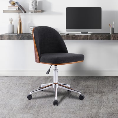 Zack扎克布面雅緻曲木可調式電腦椅-深灰色15