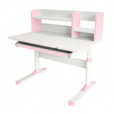 ZUZU祖祖彩邊書架單抽多功能陪讀兒童升降成長桌-寬100cm-三色可選2