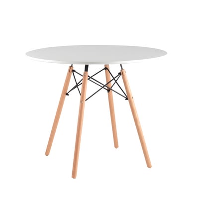 Cacey卡希圓形餐桌-80cm-白色1