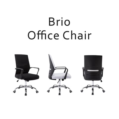 Brio布立歐扶手半網可調式電腦椅-兩色可選3