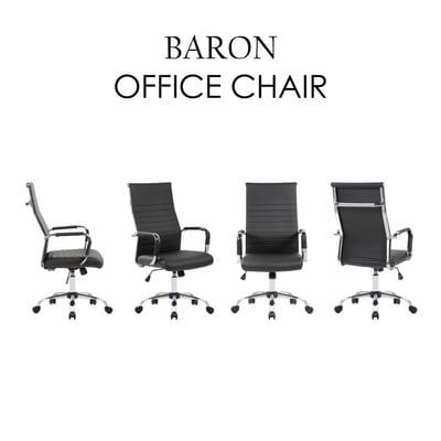 Baron巴倫高背厚坐墊扶手可調式電腦椅-黑色12