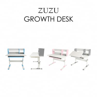 ZUZU祖祖彩邊書架單抽多功能陪讀兒童升降成長桌-寬100cm-三色可選4