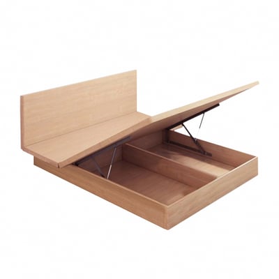 Cozy舒活系多功能收納掀床架-雙人5尺-原木色17