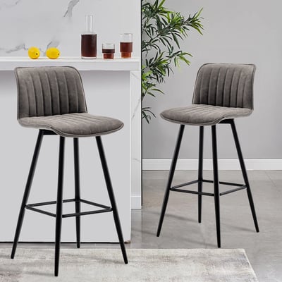 Jada捷達直紋個性工業吧檯椅-坐高74cm-兩色可選15